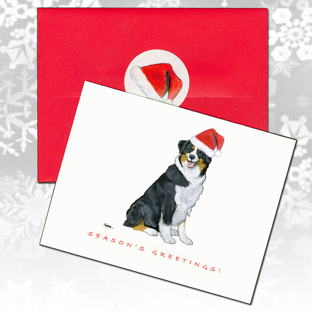 Australian Shepherd Christmas Cards