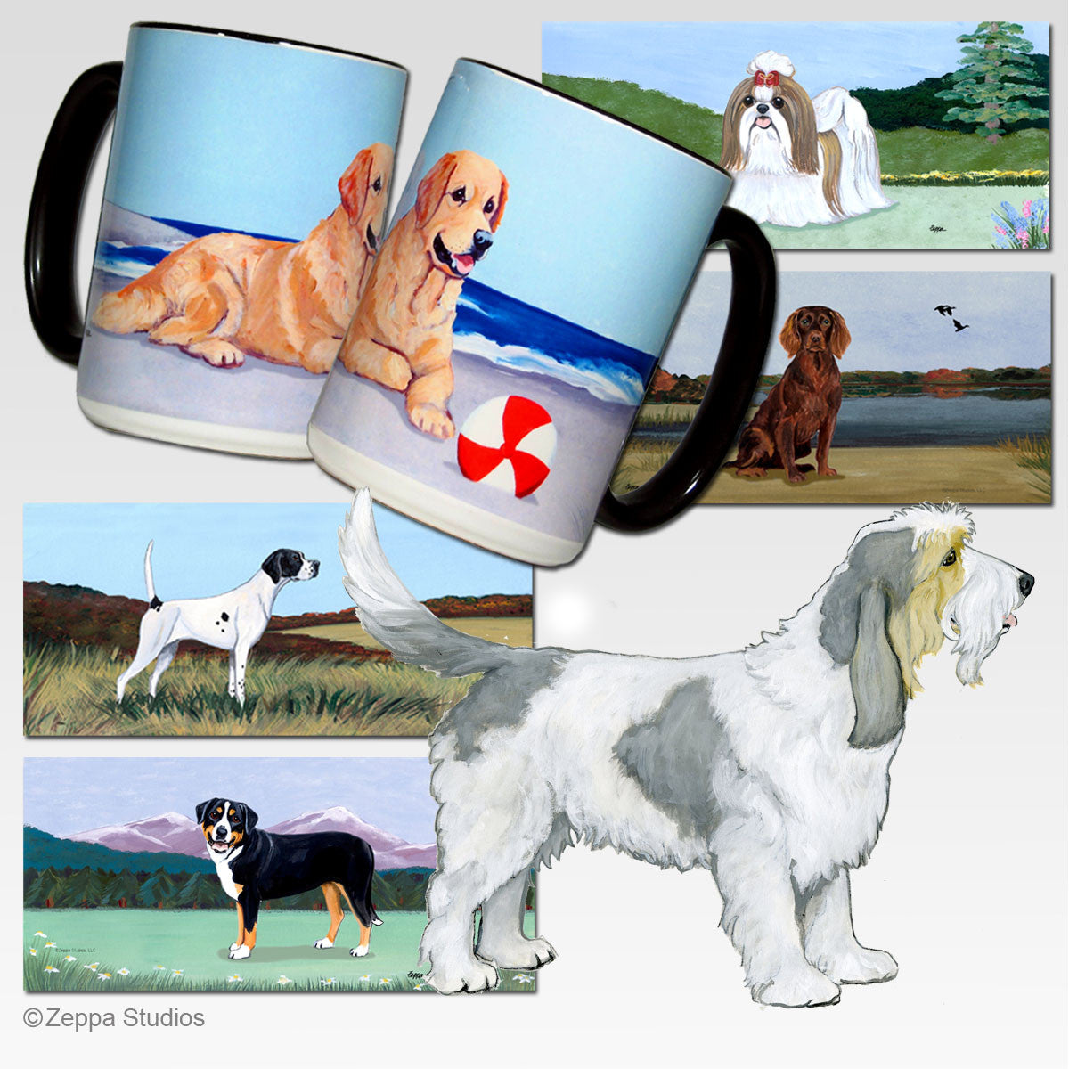 Grand Basset Griffon Vendeen Scenic Mug