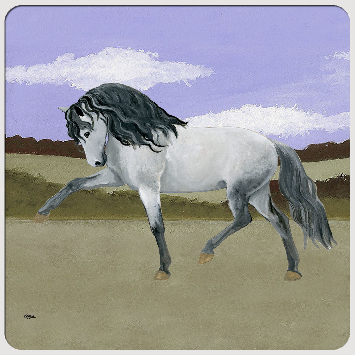 Andalusian Horse Scenic Coasters