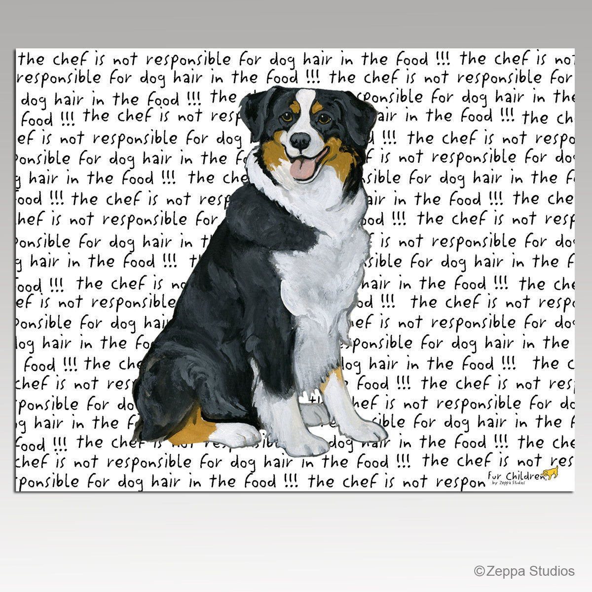 Tri Colored Aussie Shepherd Cutting Board