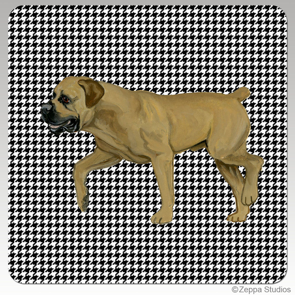 Boerboel Houndzstooth Coasters