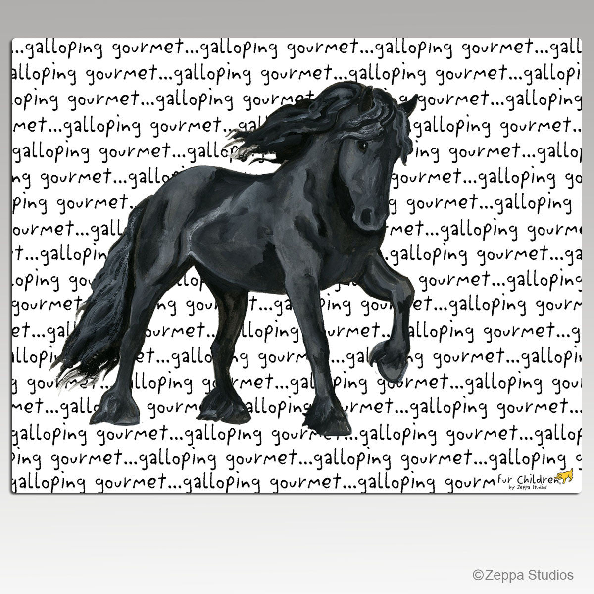 Friesian Horse Cutting Board