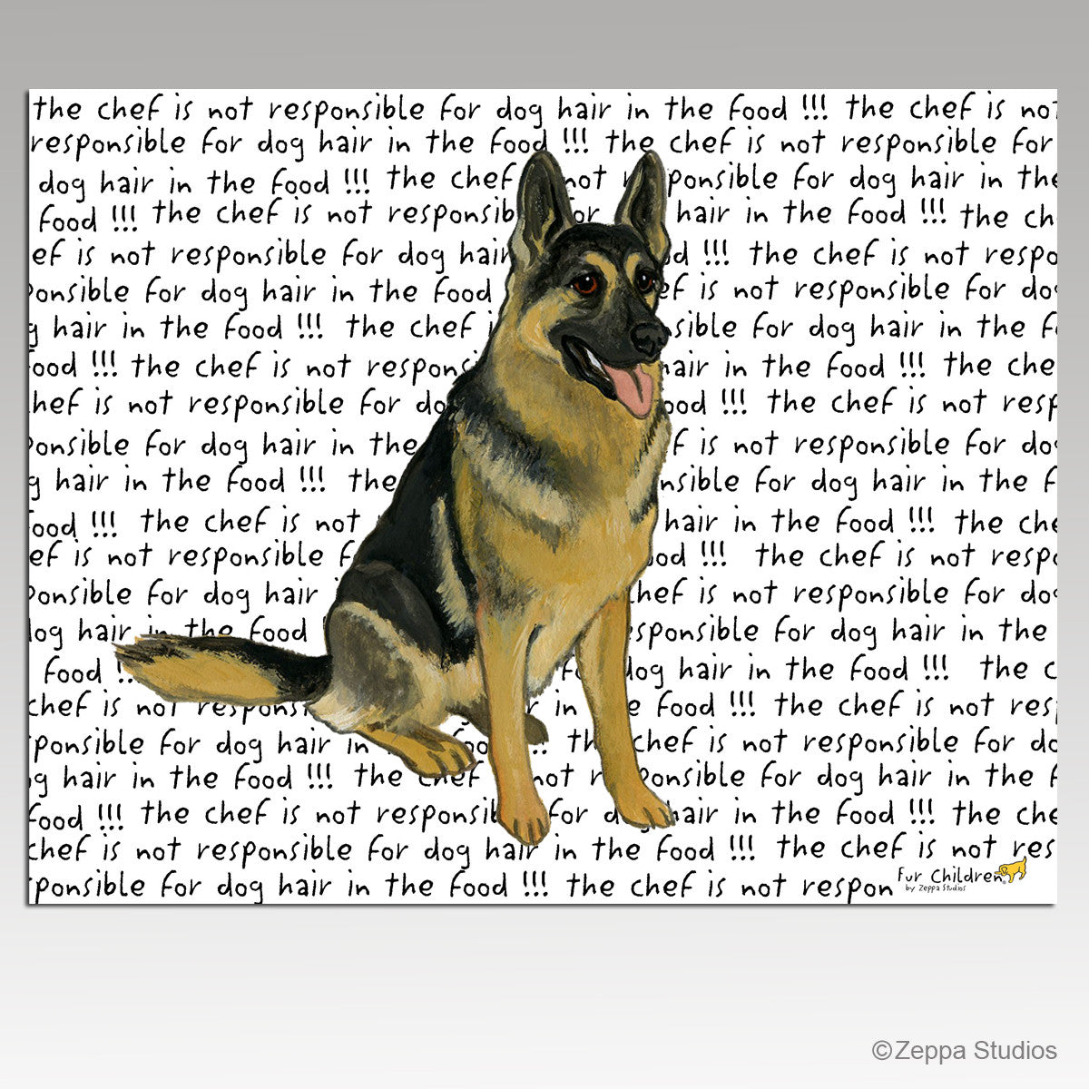 Sitting German Shepherd Cutting Board