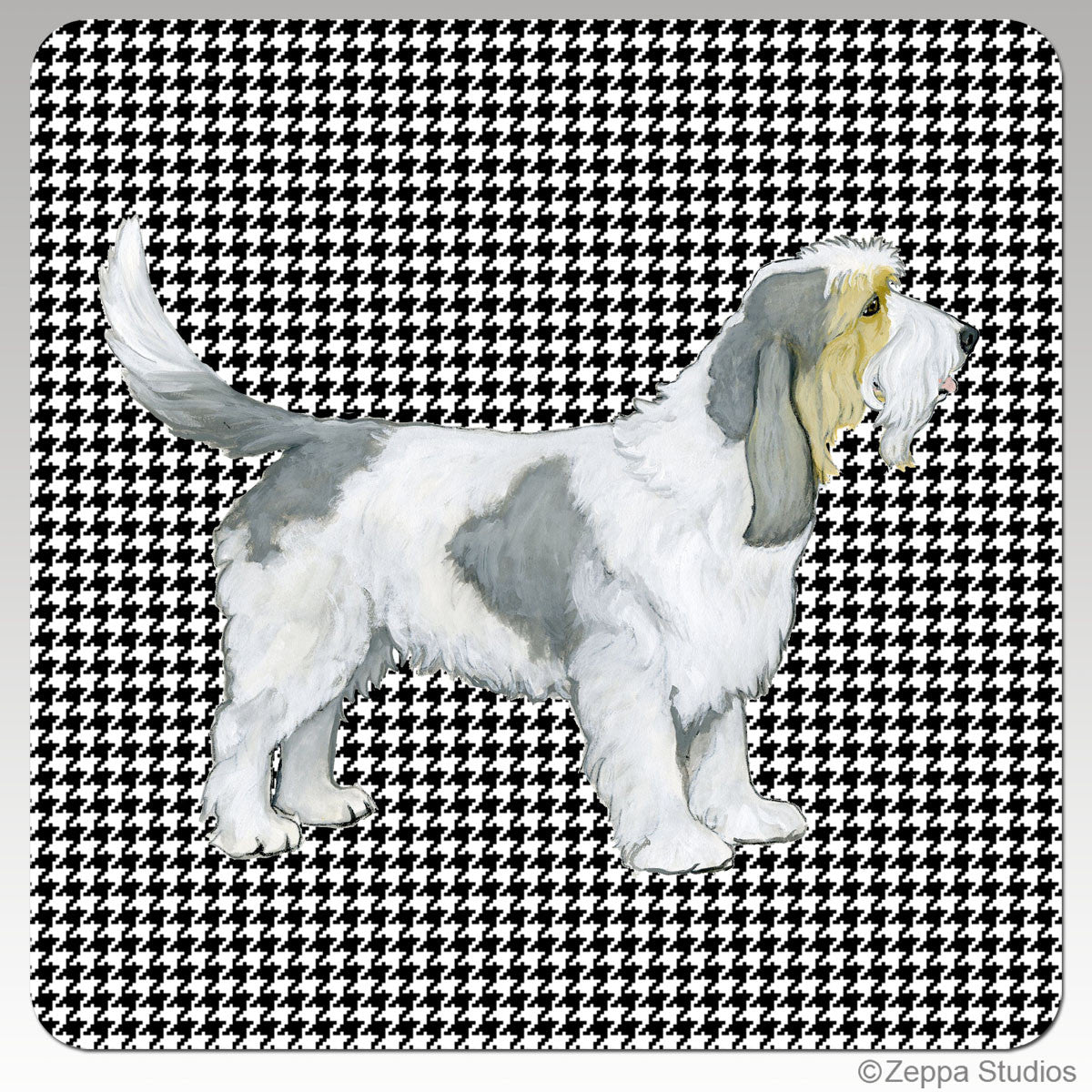 Grand Basset Griffon Vendeen Houndzstooth Coasters