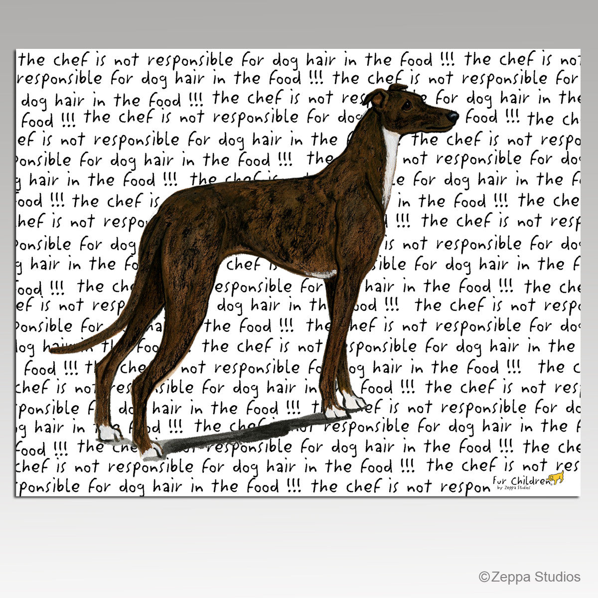 Standing Greyhound Cutting Board