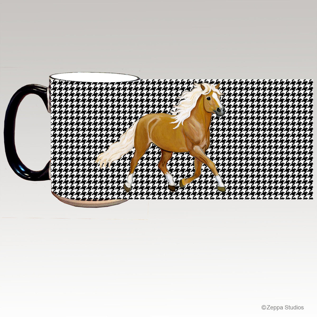 Haflinger Houndzstooth Mug