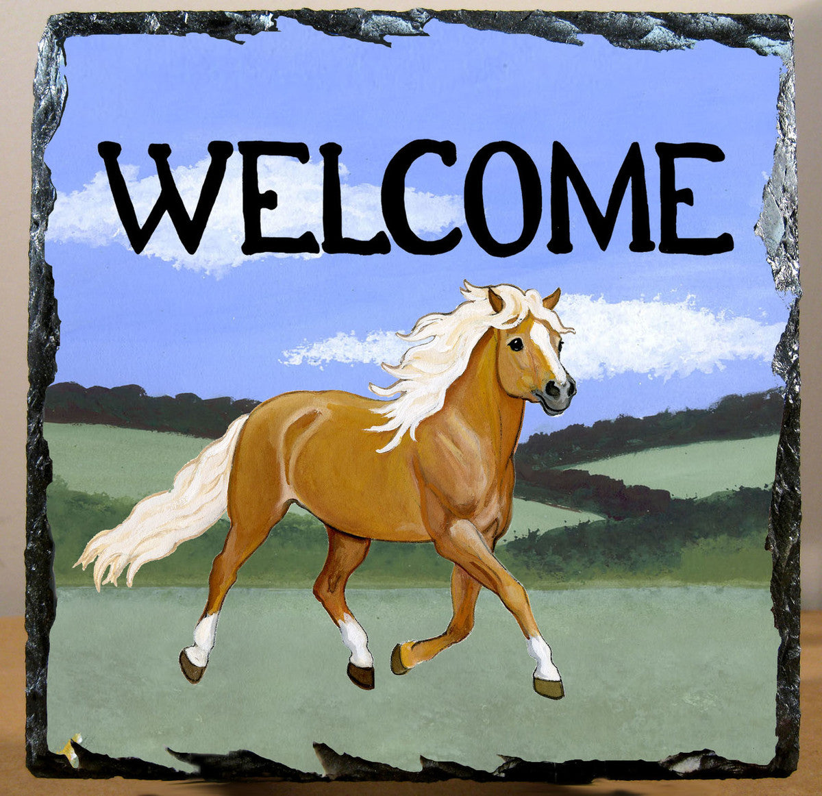 Haflinger Horse Slate Signs