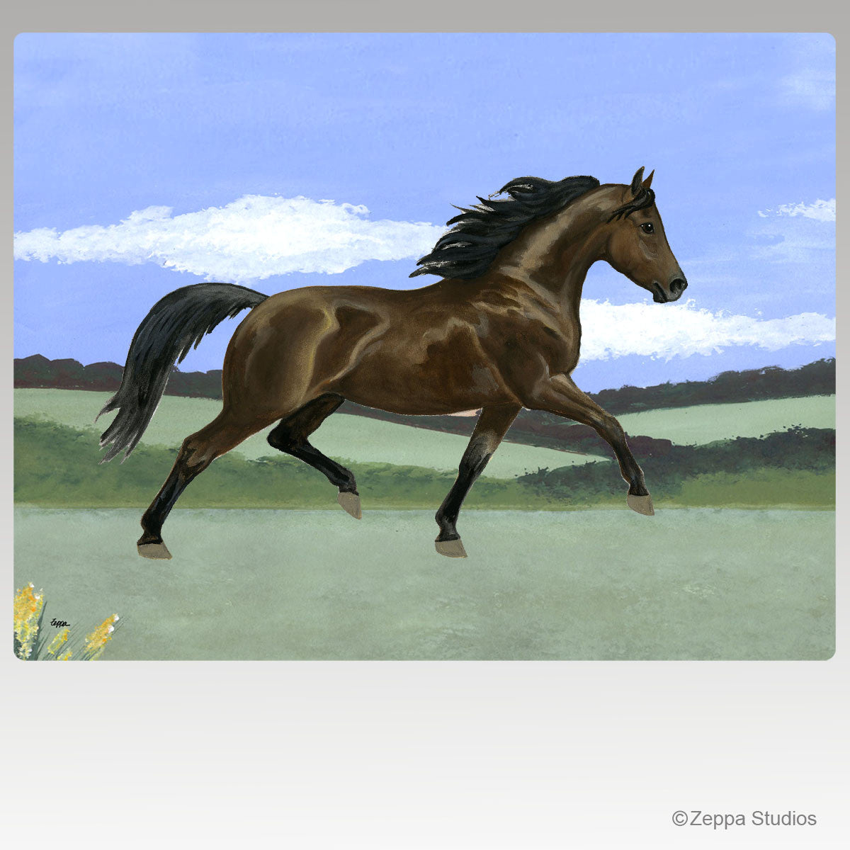 Morgan Horse Scenic Cutting Boards