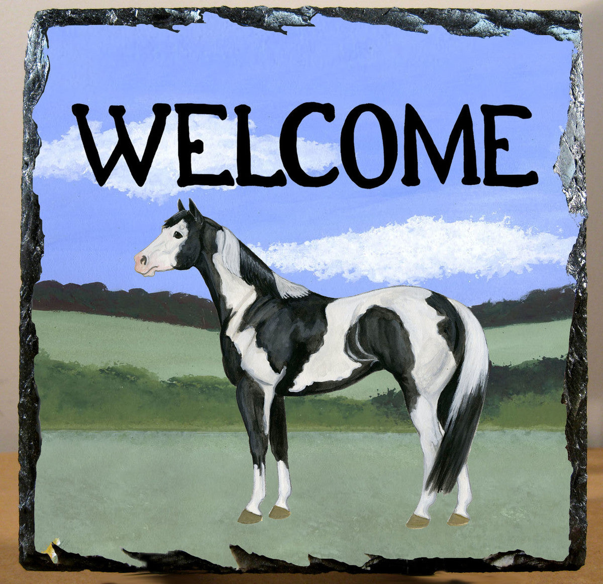 Paint Horse Slate Signs