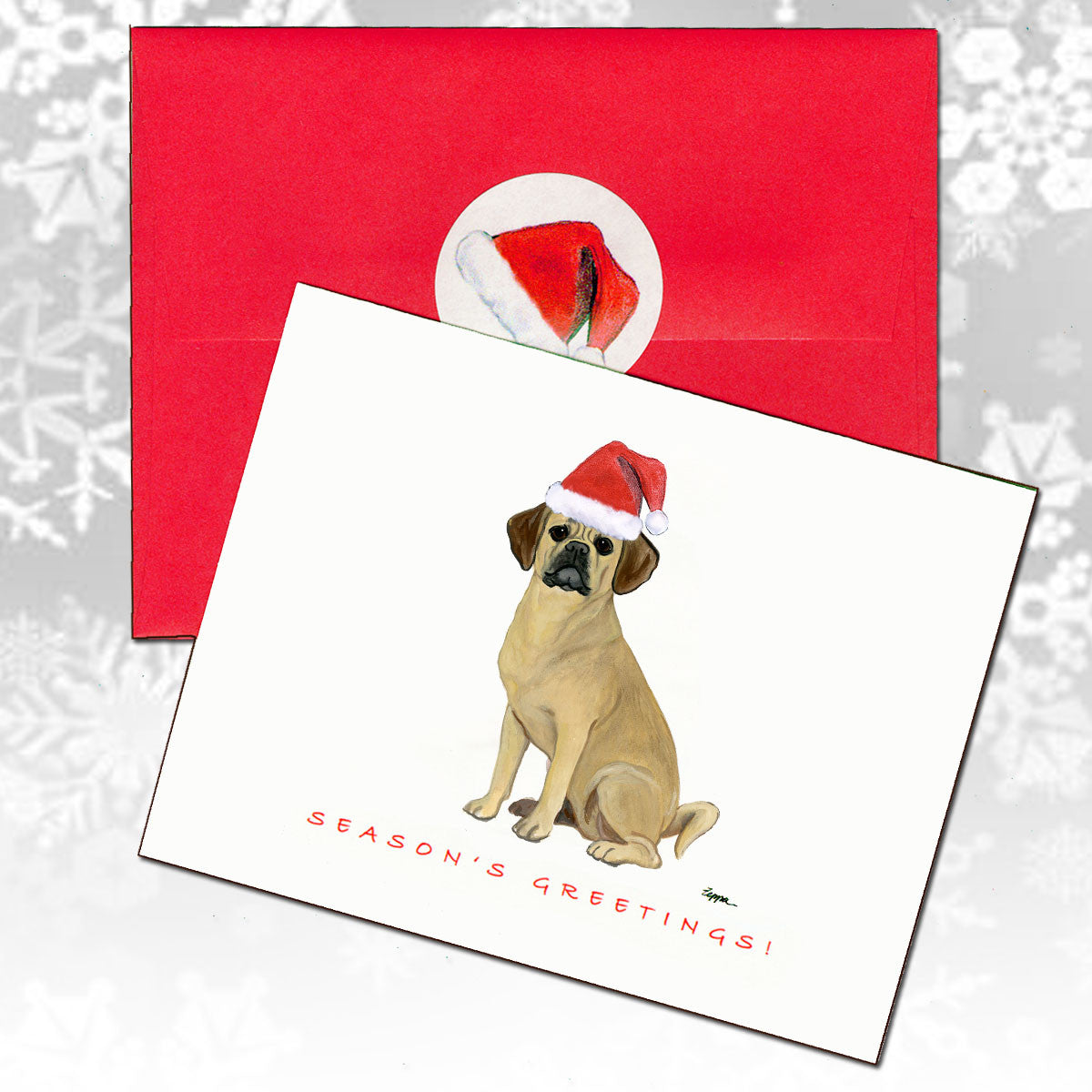 Puggle Christmas Cards