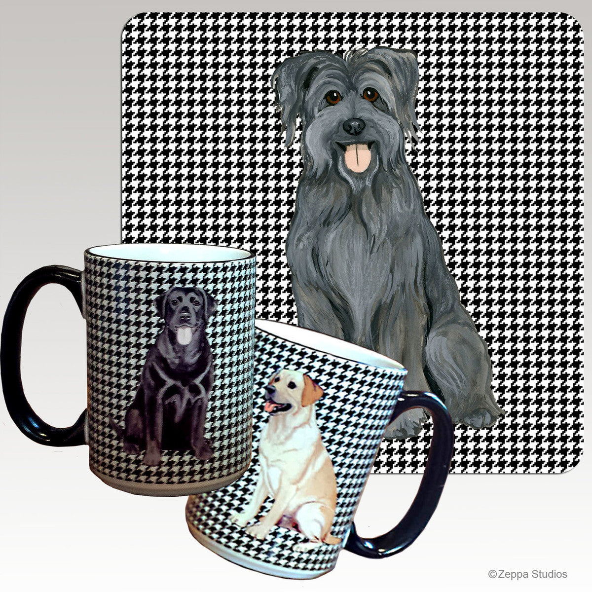 Pyrenean Shepherd Houndzstooth Mug