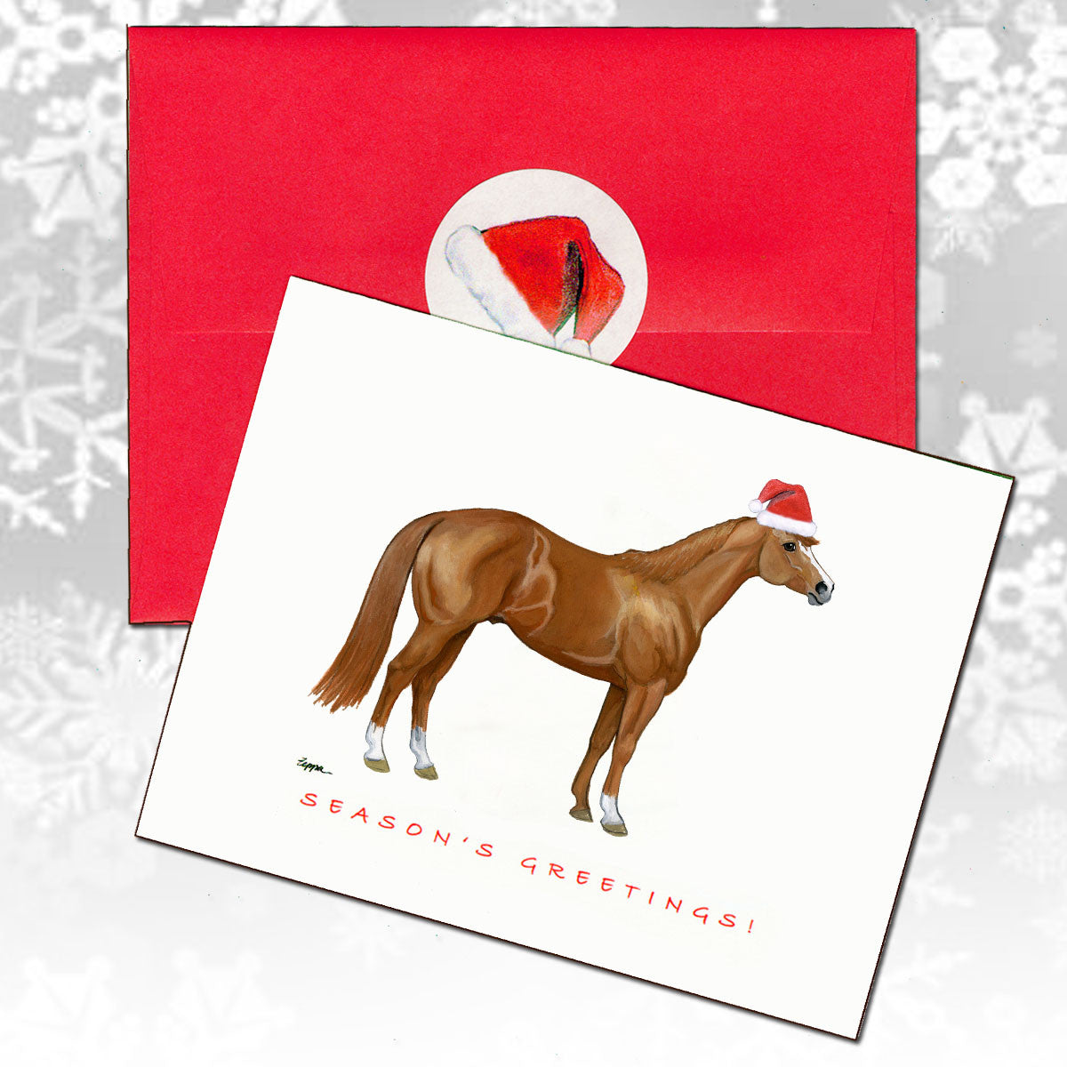 quarter horse christmas cards – zeppa studios