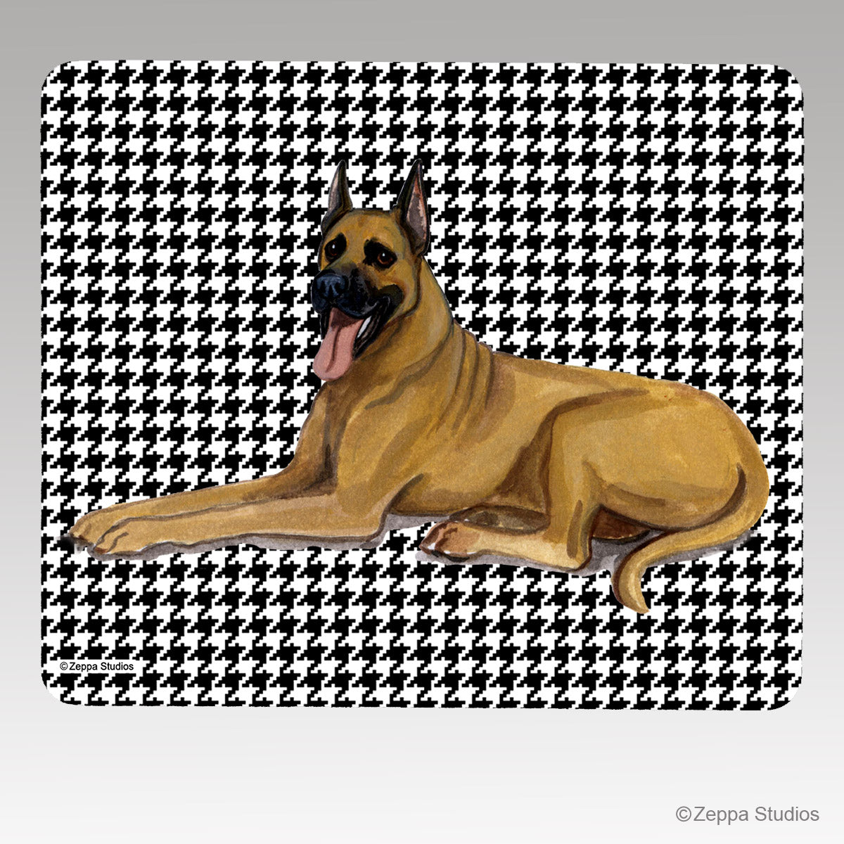 Great Dane Houndstooth Mouse Pad