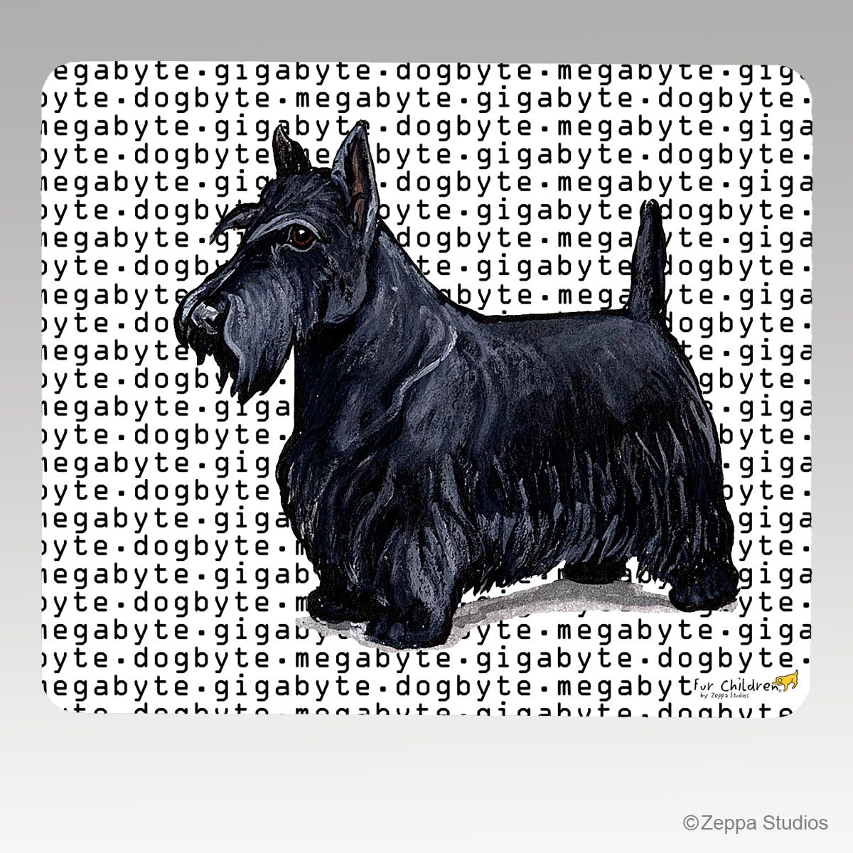 Scottish Terrier Megabyte Mouse Pad