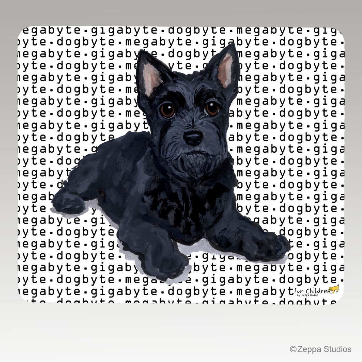 Scottish Terrier Megabyte Mouse Pad