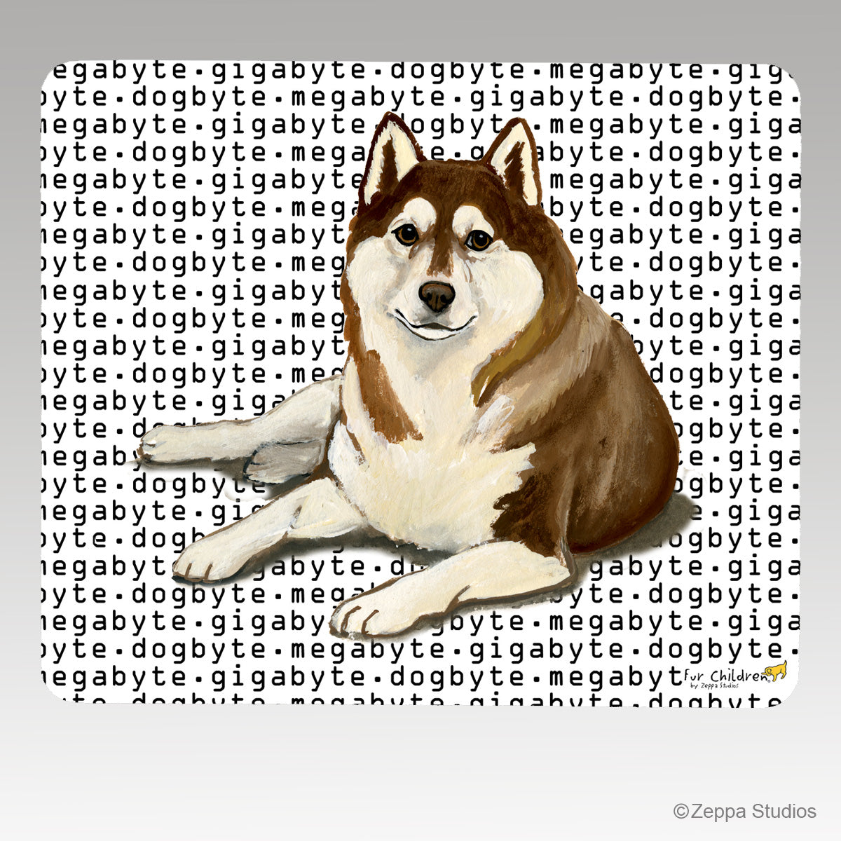 Siberian Husky Megabyte Mouse Pad