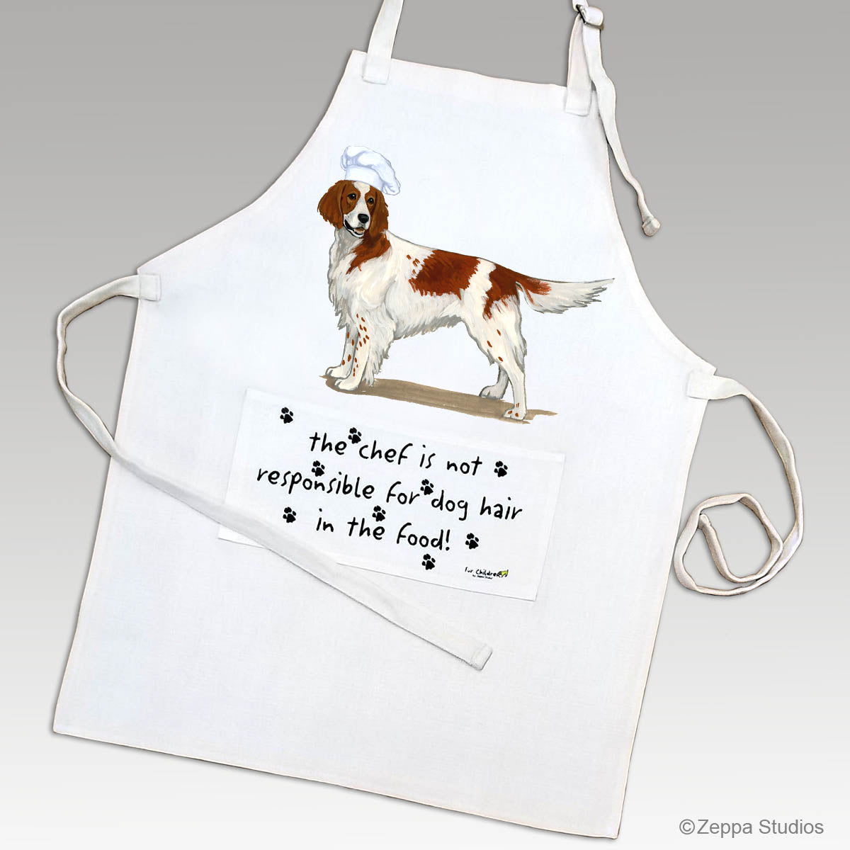 Irish Red & White Setter Apron