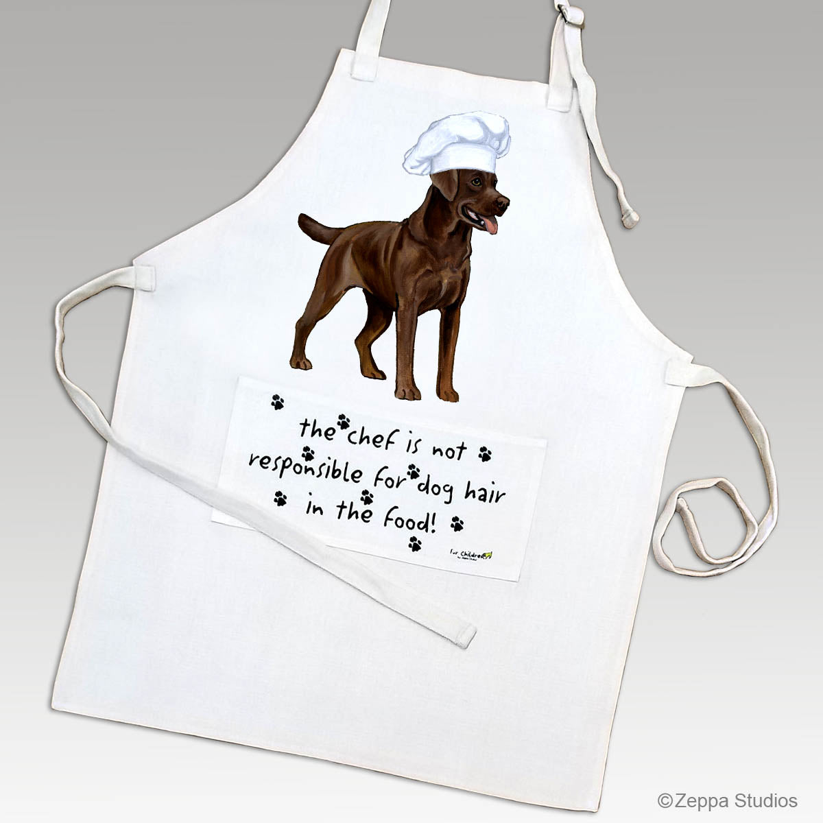 Labrador Retriever, Chocolate Apron