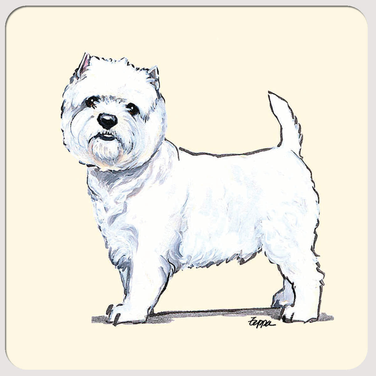 West Highland White Terrier Beverage Coasters