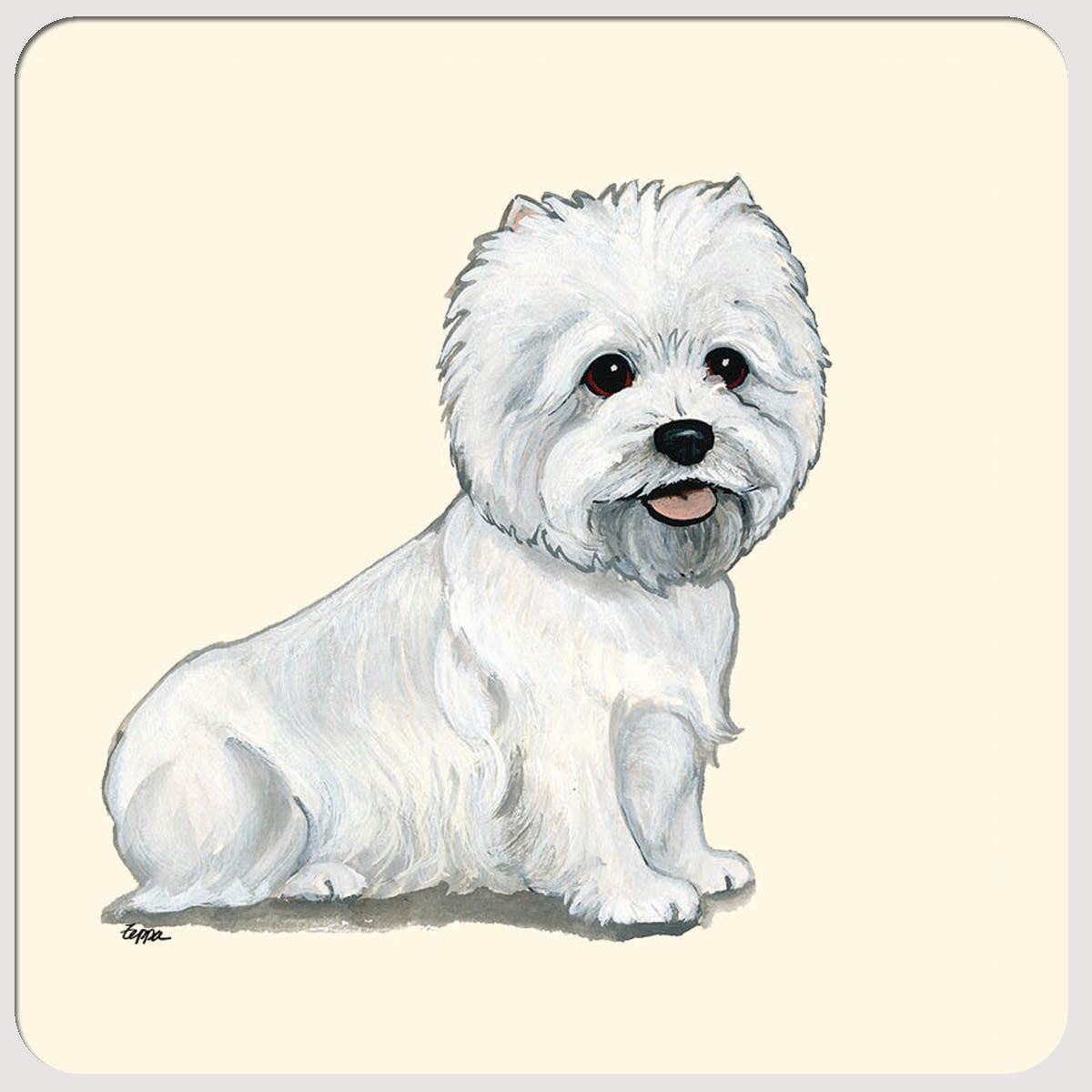 West Highland White Terrier Beverage Coasters