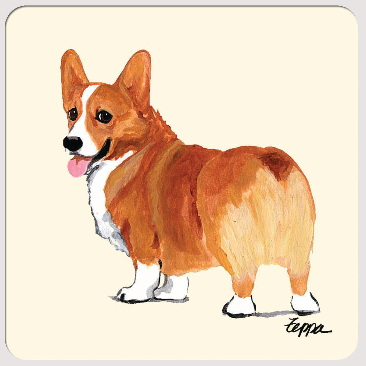 Welsh Corgi Beverage Coasters