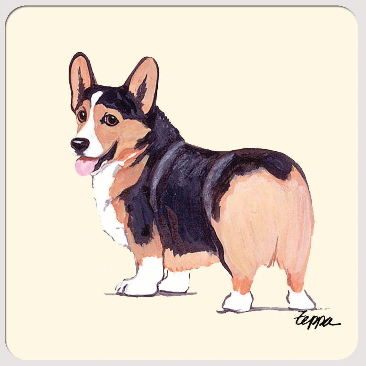 Welsh Corgi Beverage Coasters