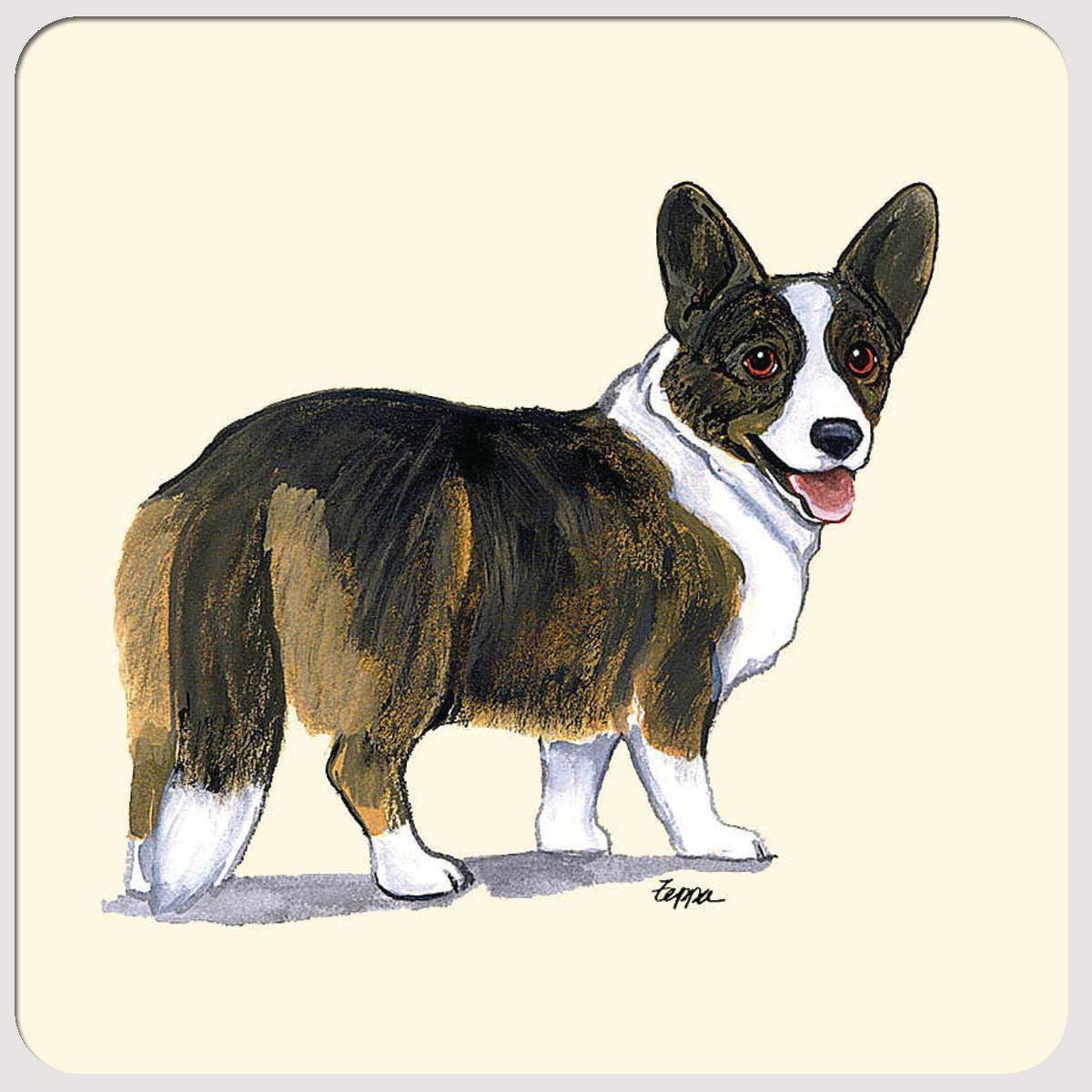 Cardigan Welsh Corgi Beverage Coasters