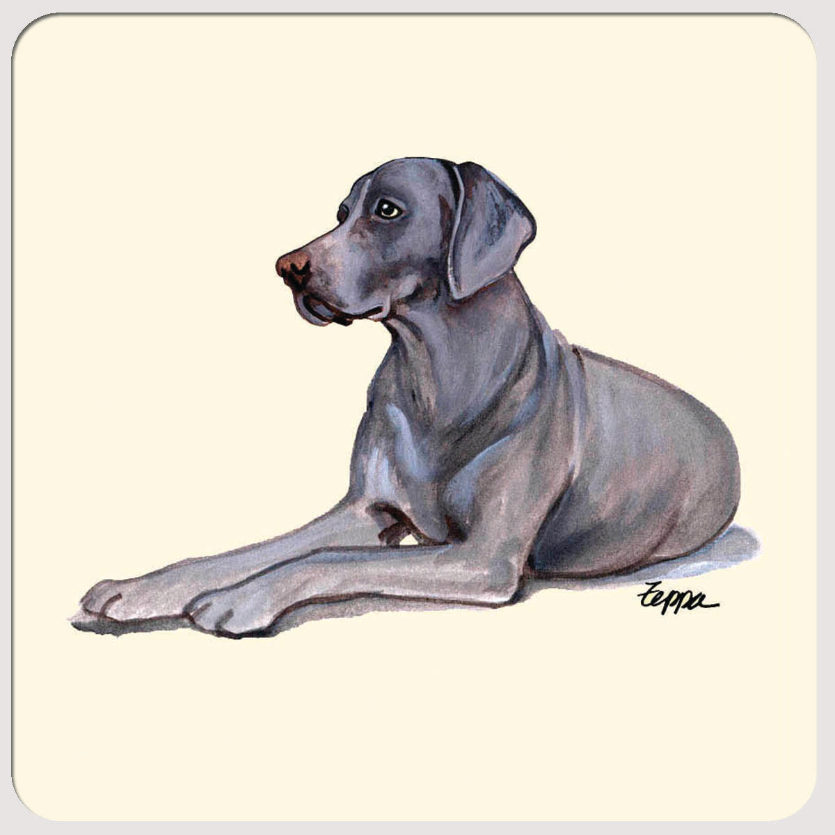 Weimaraner Beverage Coasters