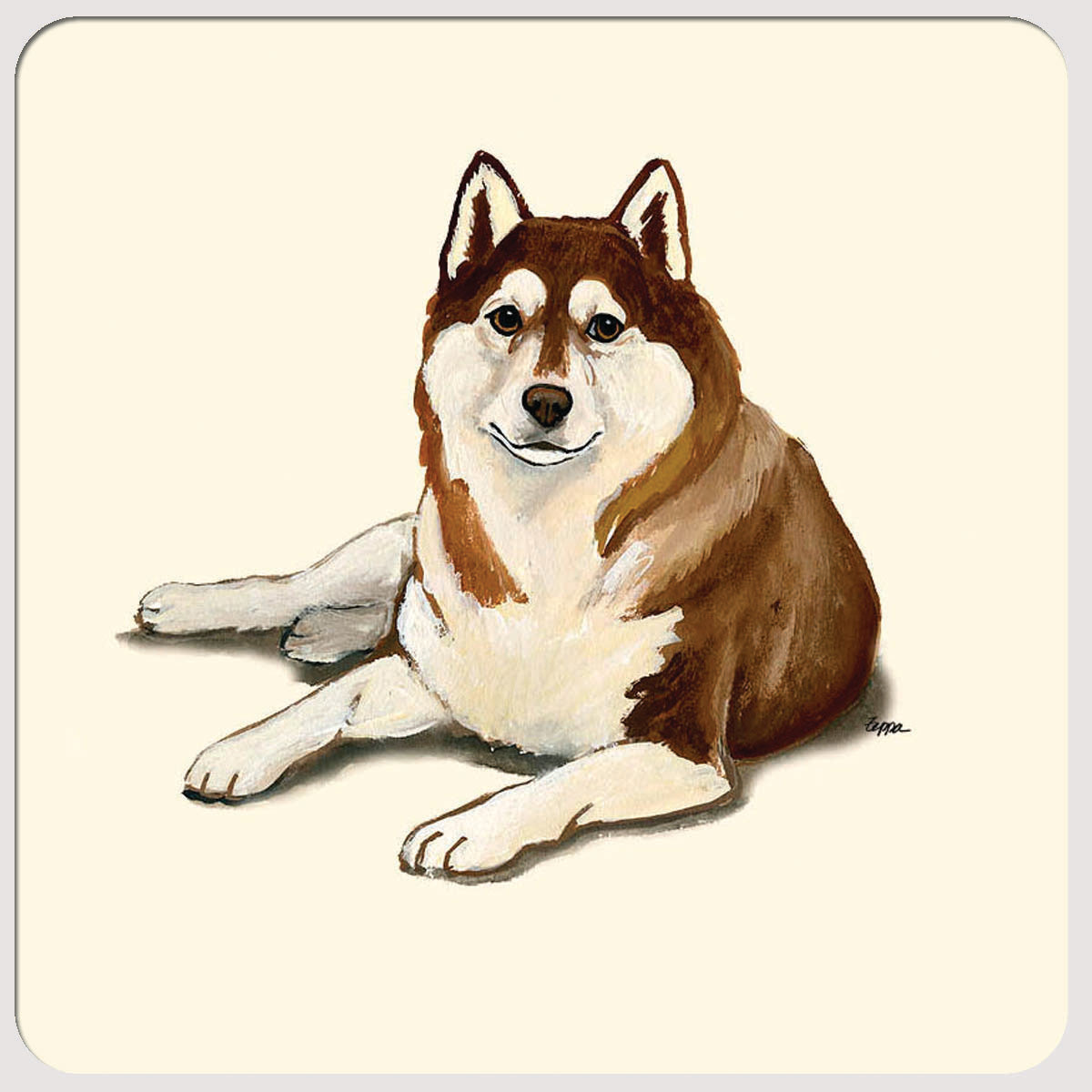 Siberian Husky Beverage Coasters
