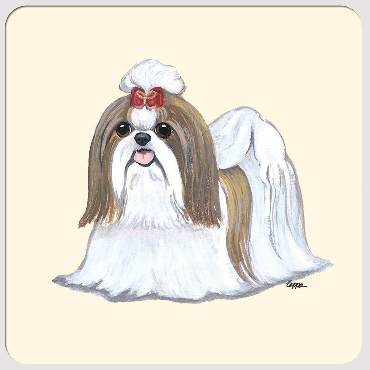 Shih Tzu Beverage Coasters