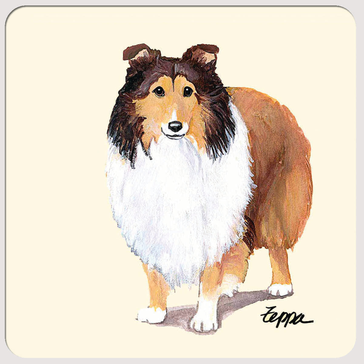 Shetland Sheepdog Beverage Coasters