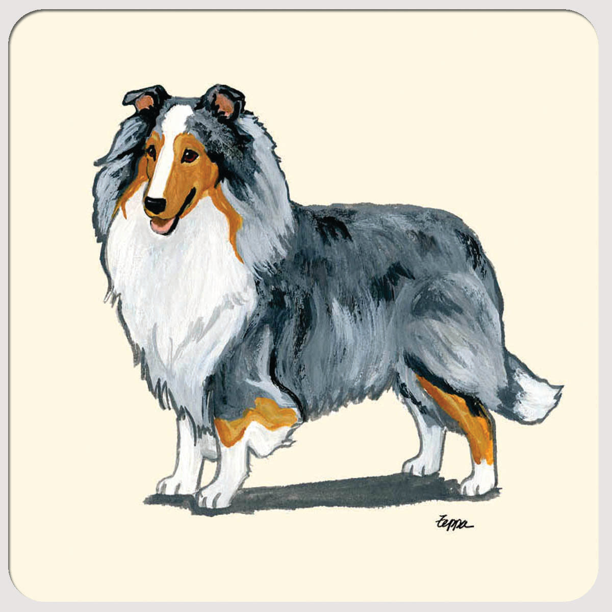 Shetland Sheepdog Beverage Coasters