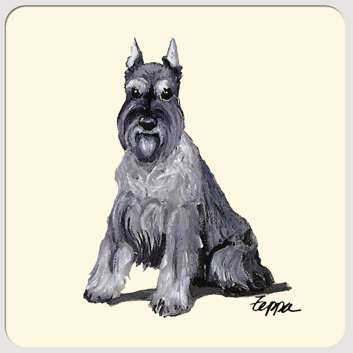 Schnauzer Beverage Coasters