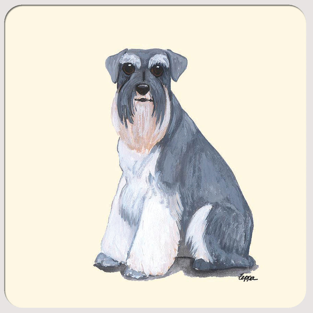 Schnauzer Beverage Coasters