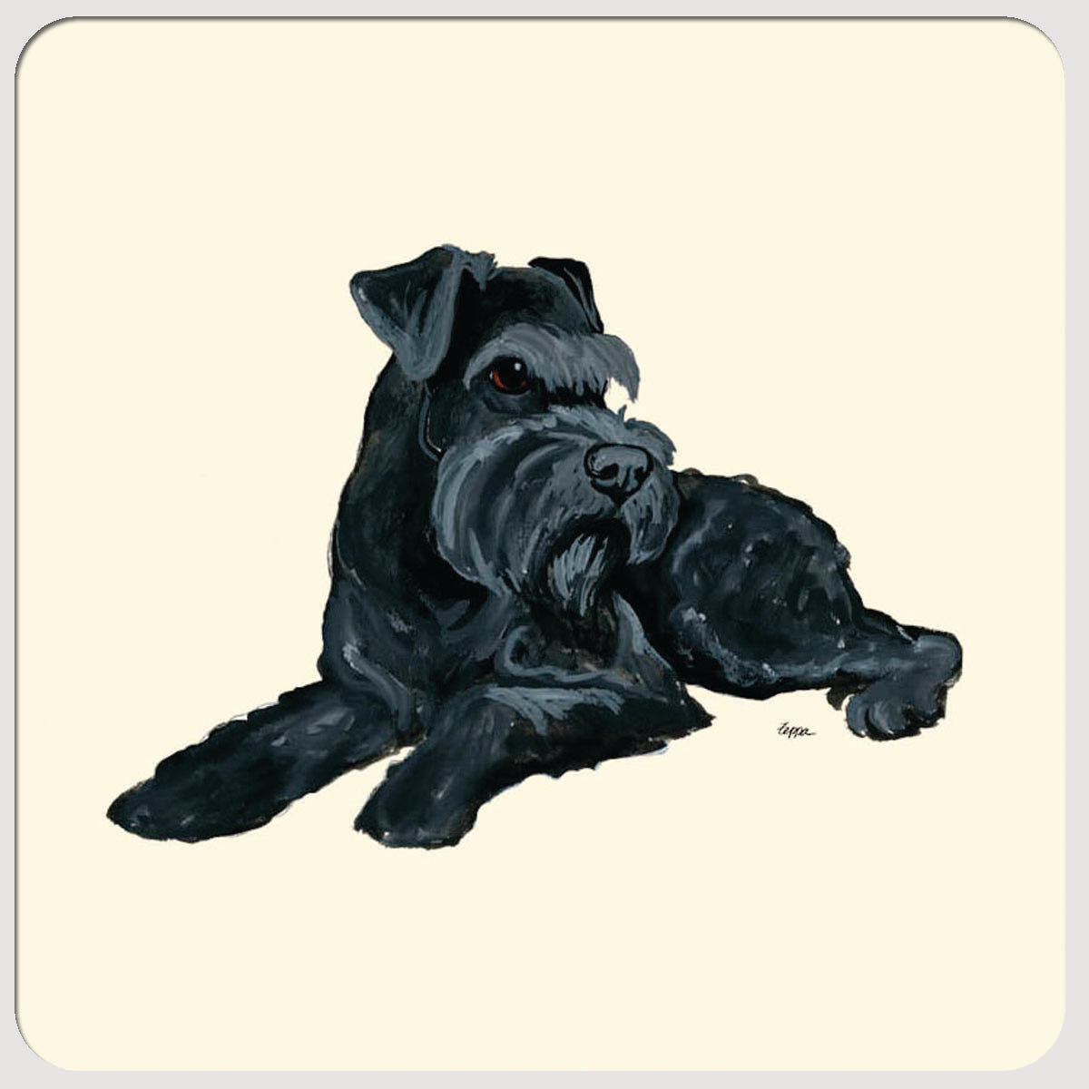 Schnauzer Beverage Coasters