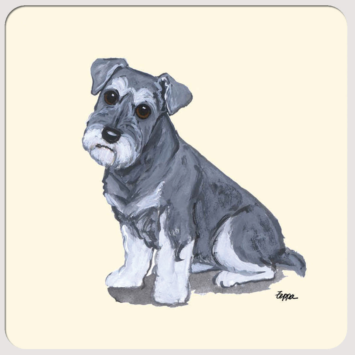 Schnauzer Beverage Coasters