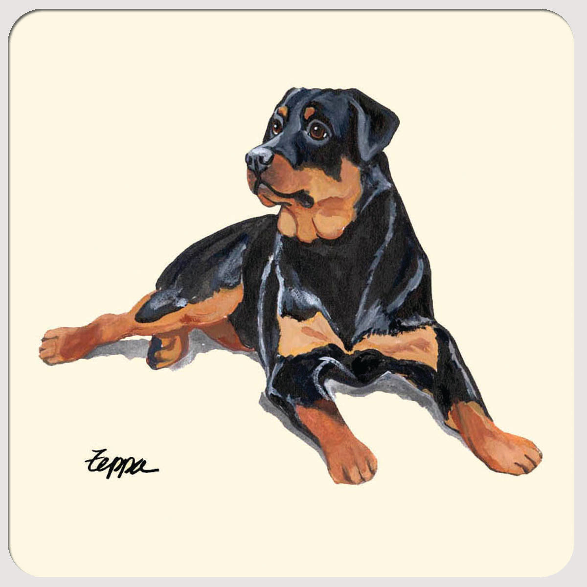 Rottweiler Beverage Coasters