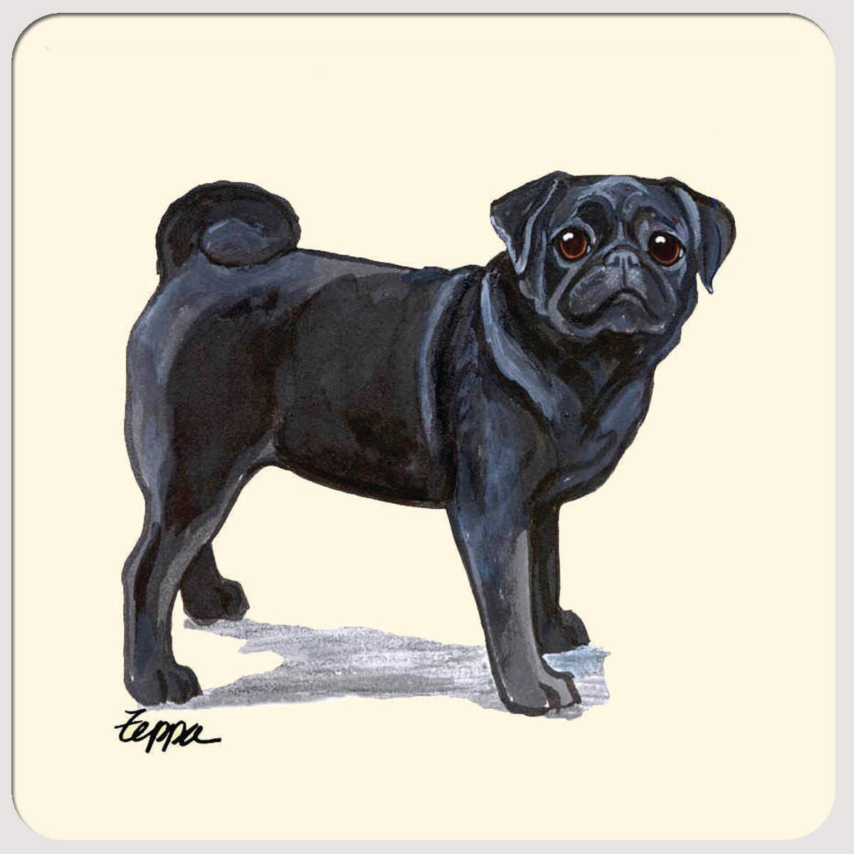 Pug Beverage Coasters
