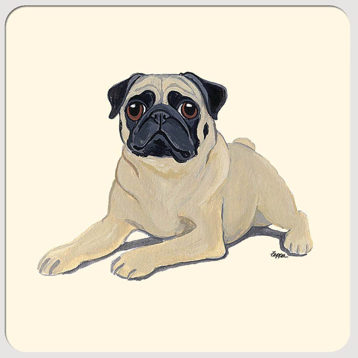 Pug Beverage Coasters