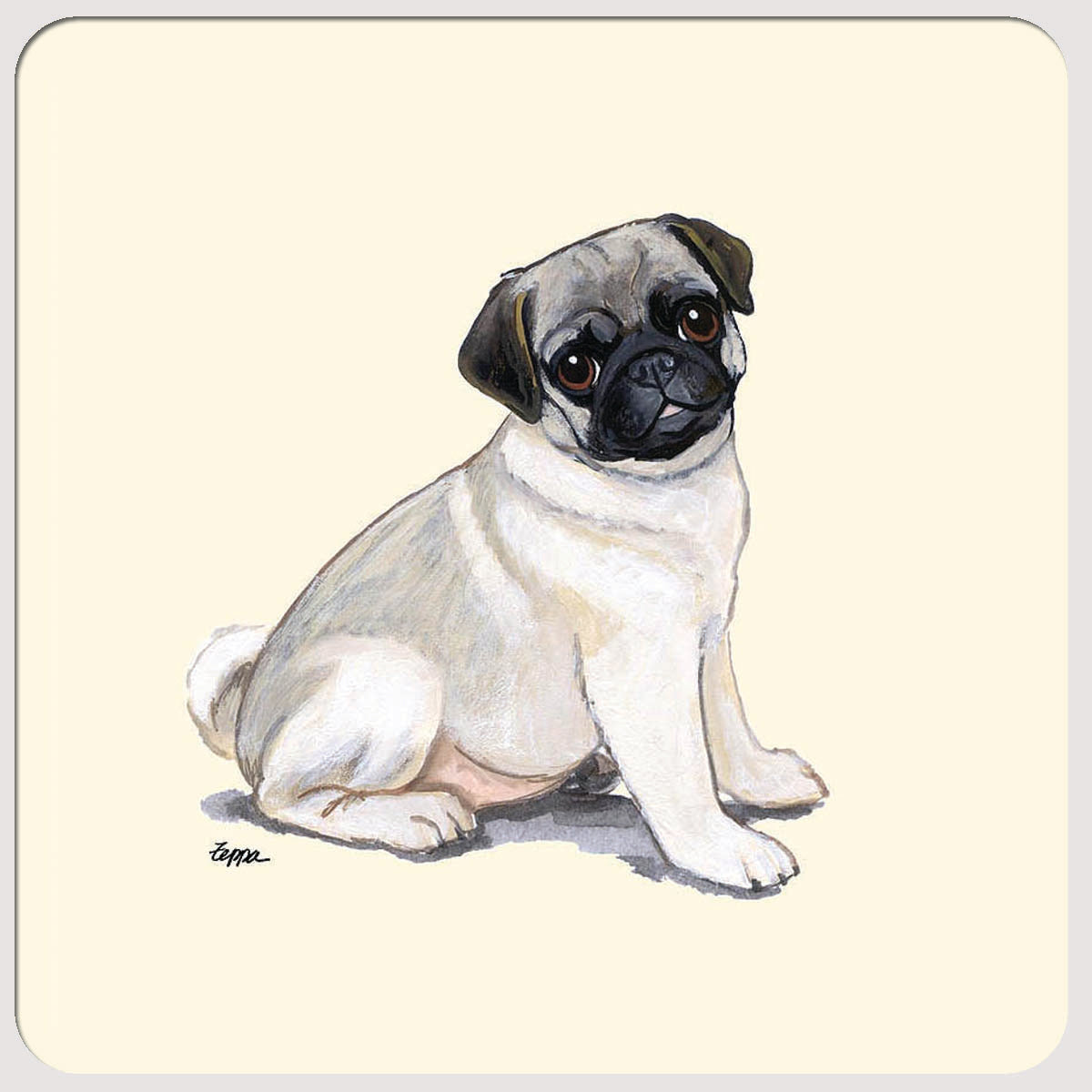 Pug Beverage Coasters