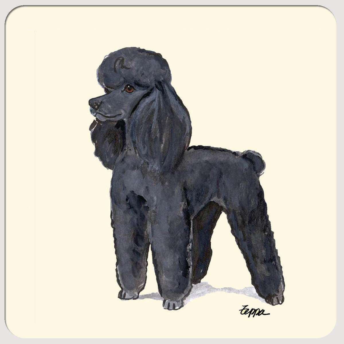 Poodle Beverage Coasters