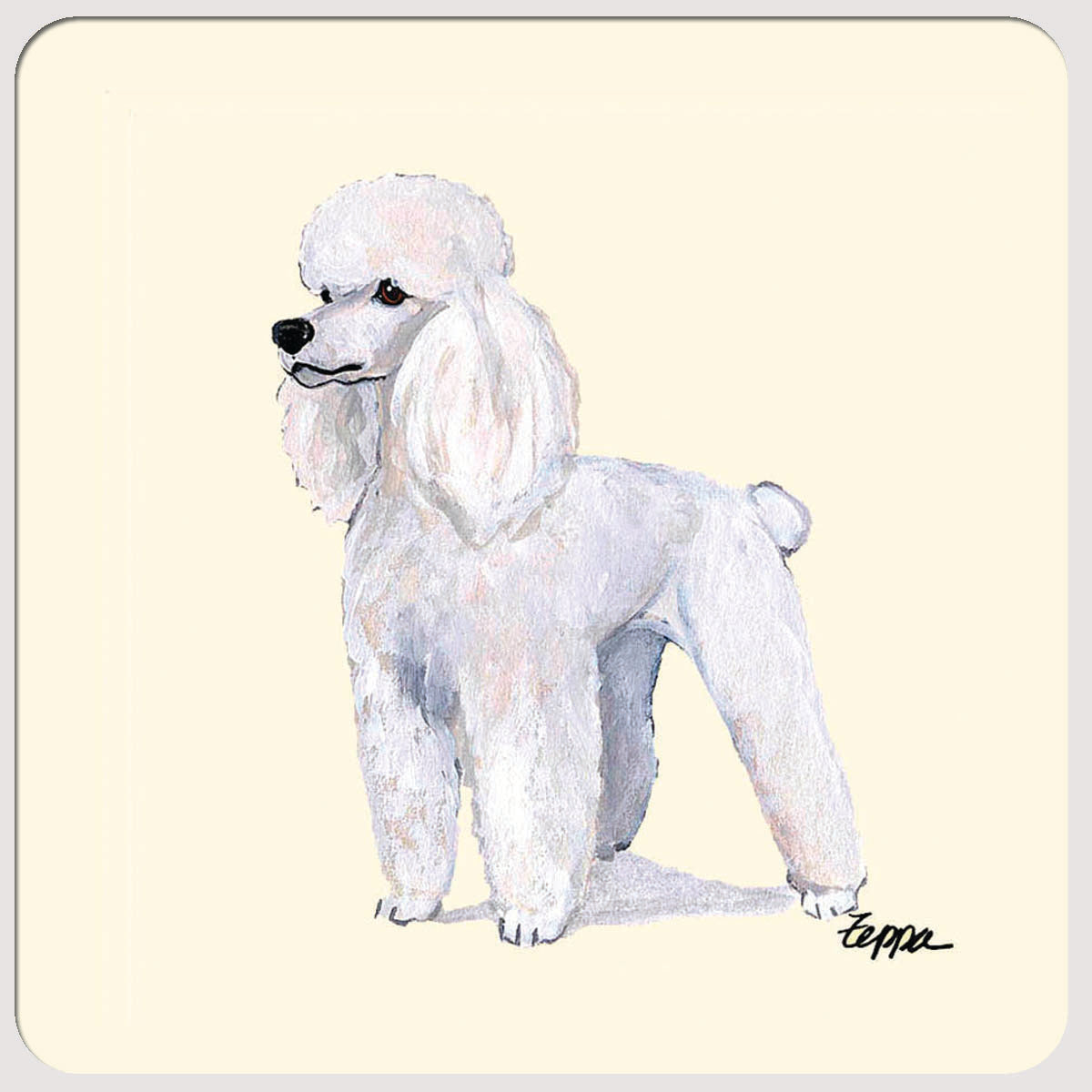 Poodle Beverage Coasters