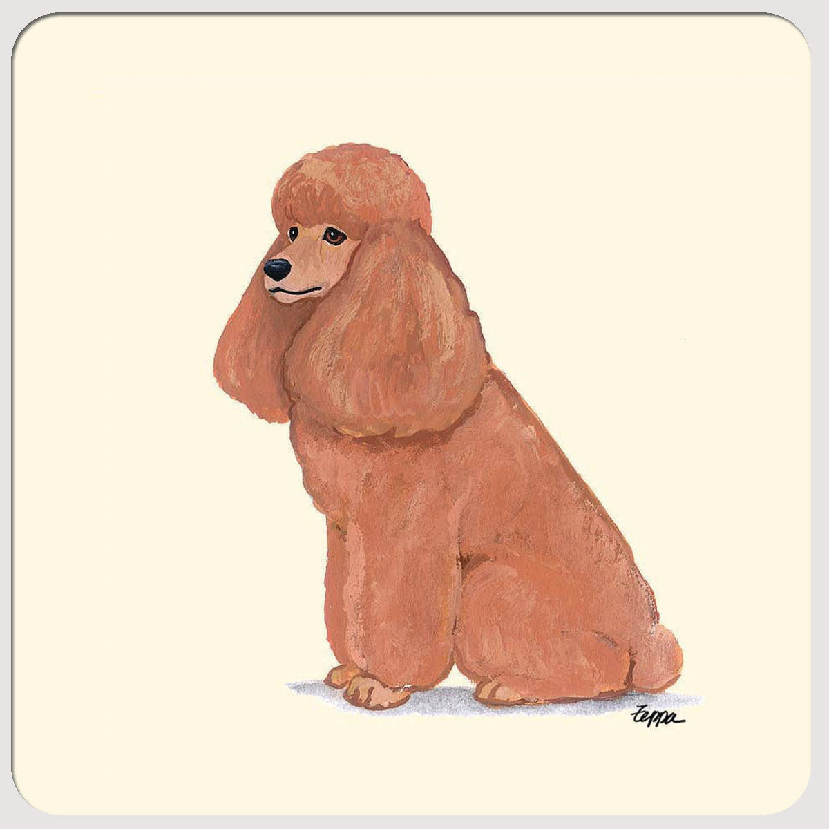 Poodle Beverage Coasters