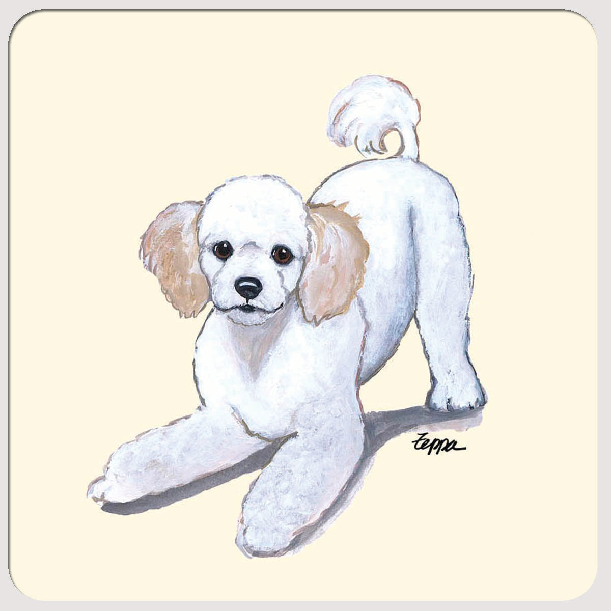 Poodle Beverage Coasters