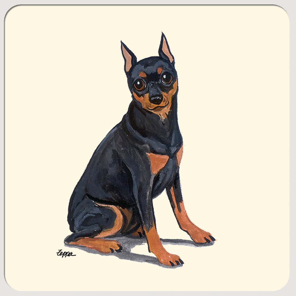 Miniature Pinscher Beverage Coasters