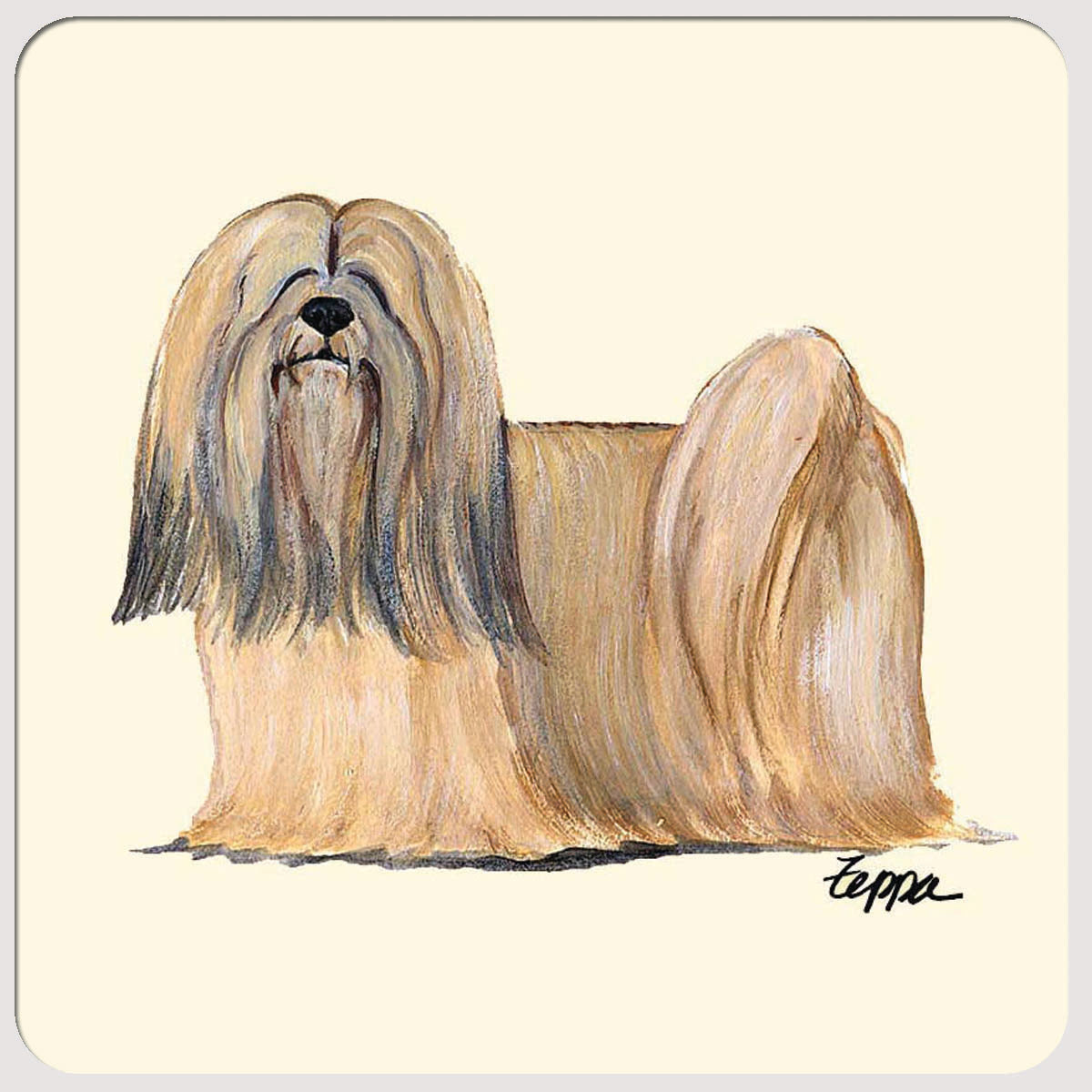 Lhasa Apso Beverage Coasters
