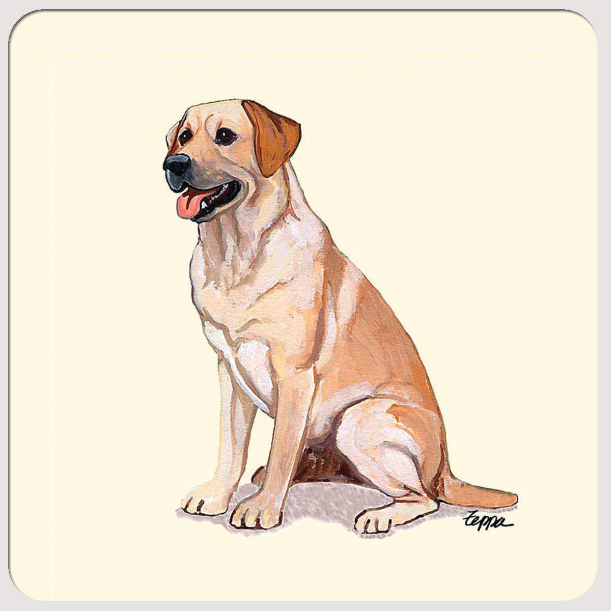 Labrador Retriever, Yellow Beverage Coasters
