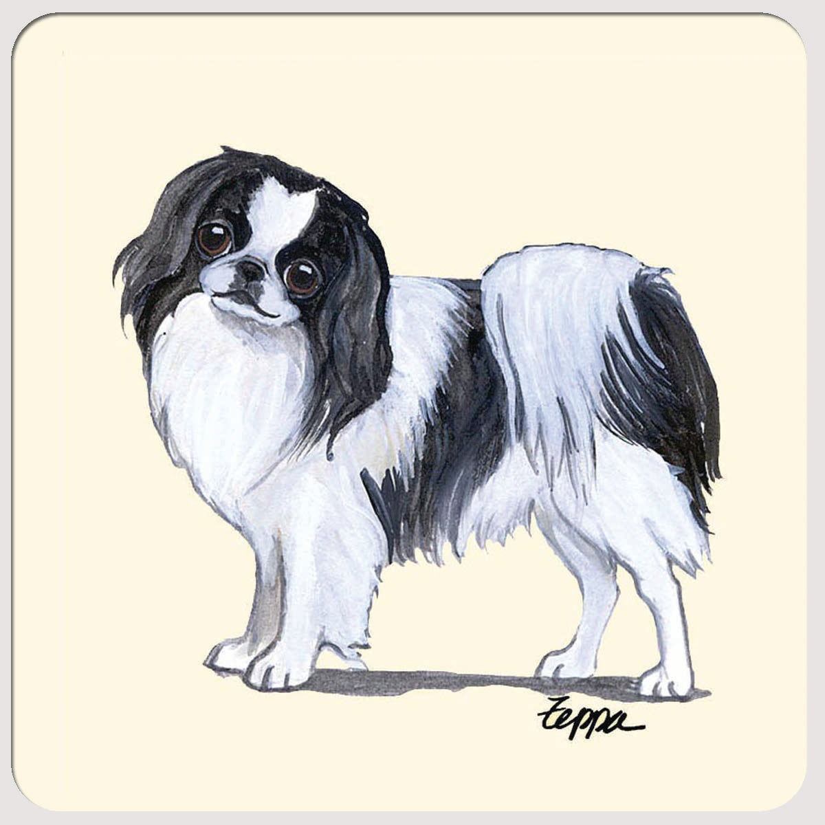 Japanese Chin Beverage Coasters