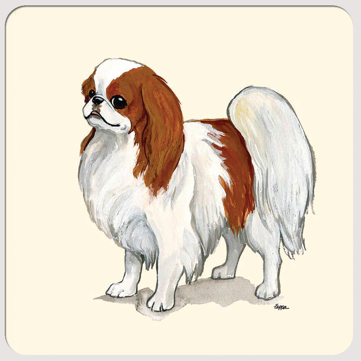 Japanese Chin Beverage Coasters