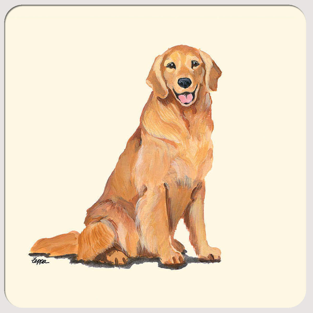 Golden Retriever Beverage Coasters